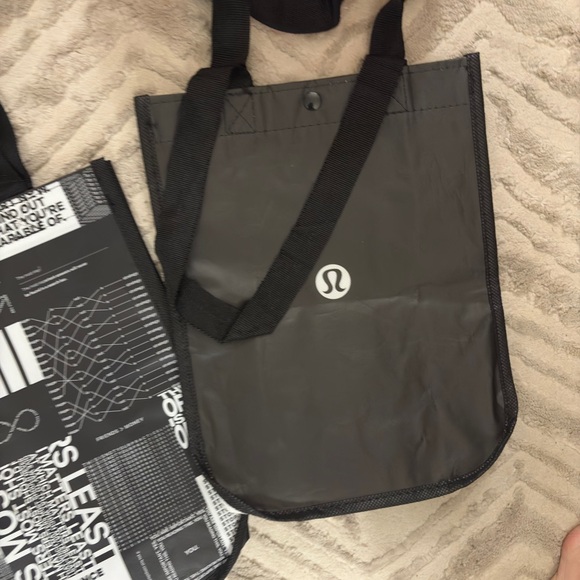 Lululemon Reusable Shopping Tote Bags Be All In Red Black White Large Small - Picture 6 of 6